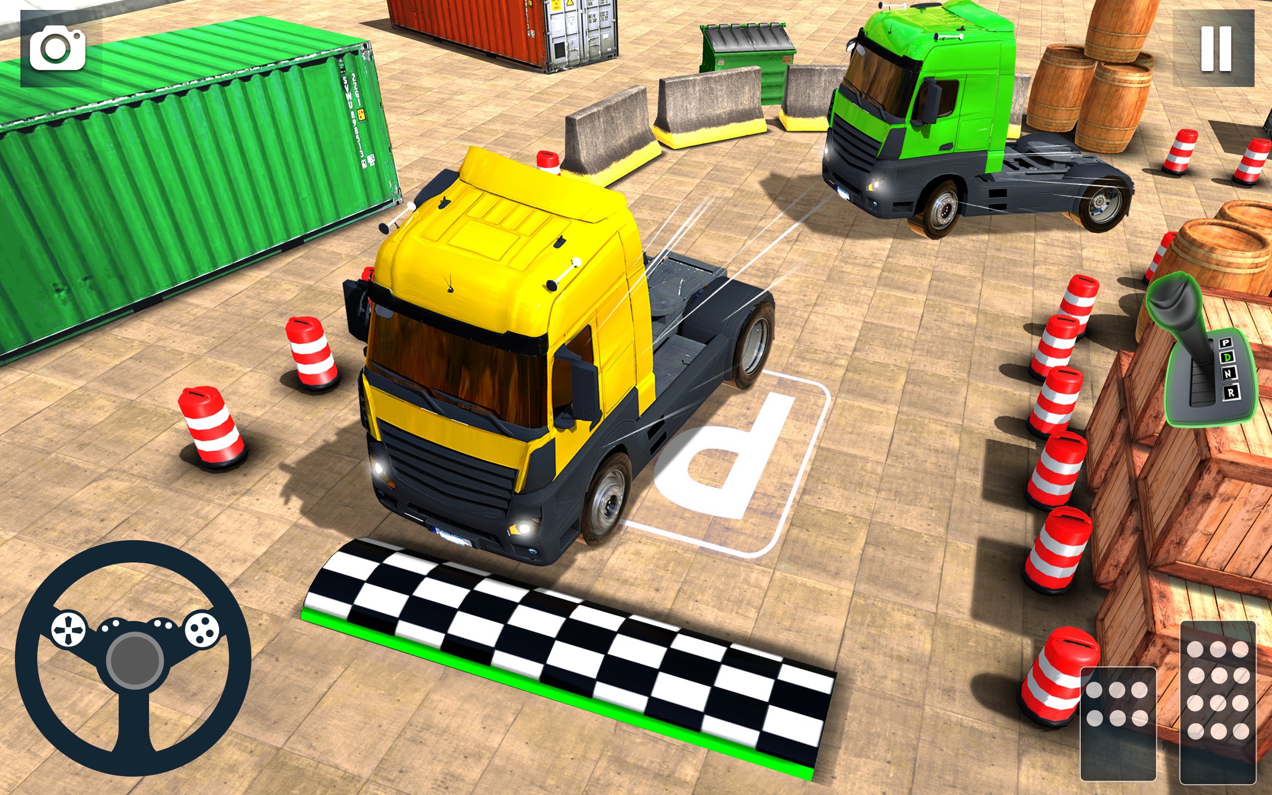 اسکرین شات 5 بازی Hard Truck Parking Truck Games