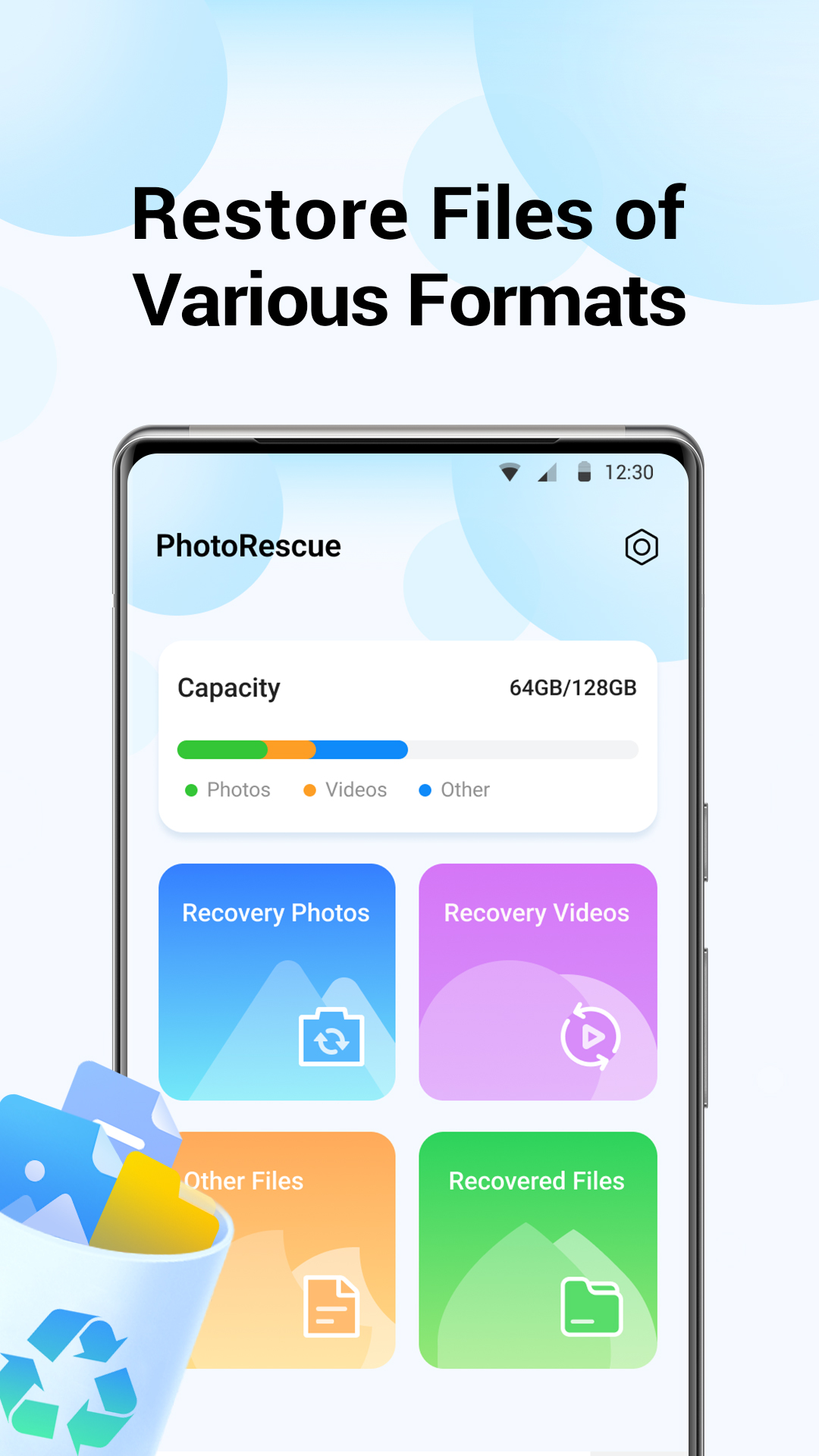 اسکرین شات 2 برنامه PhotoRescue-Recover Files