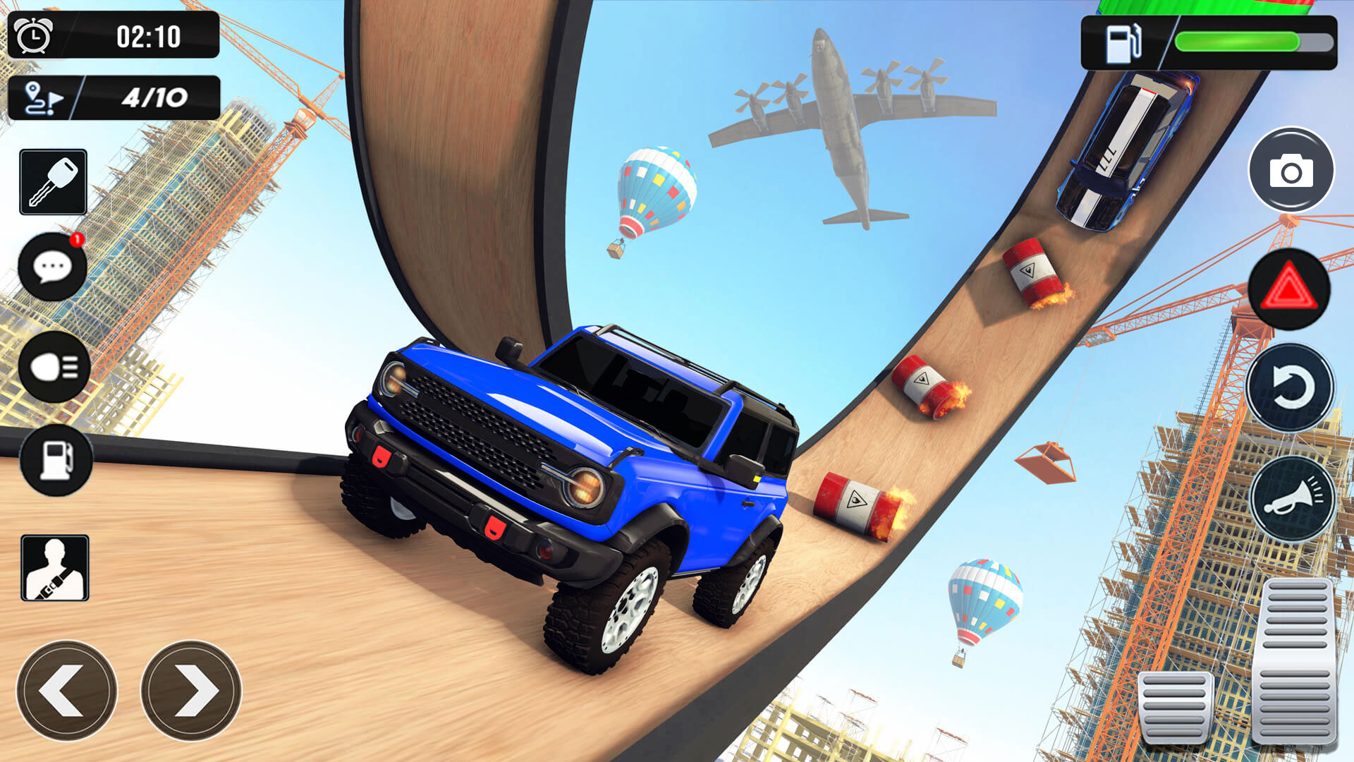 اسکرین شات 4 برنامه Car Racing Stunts: Car Games