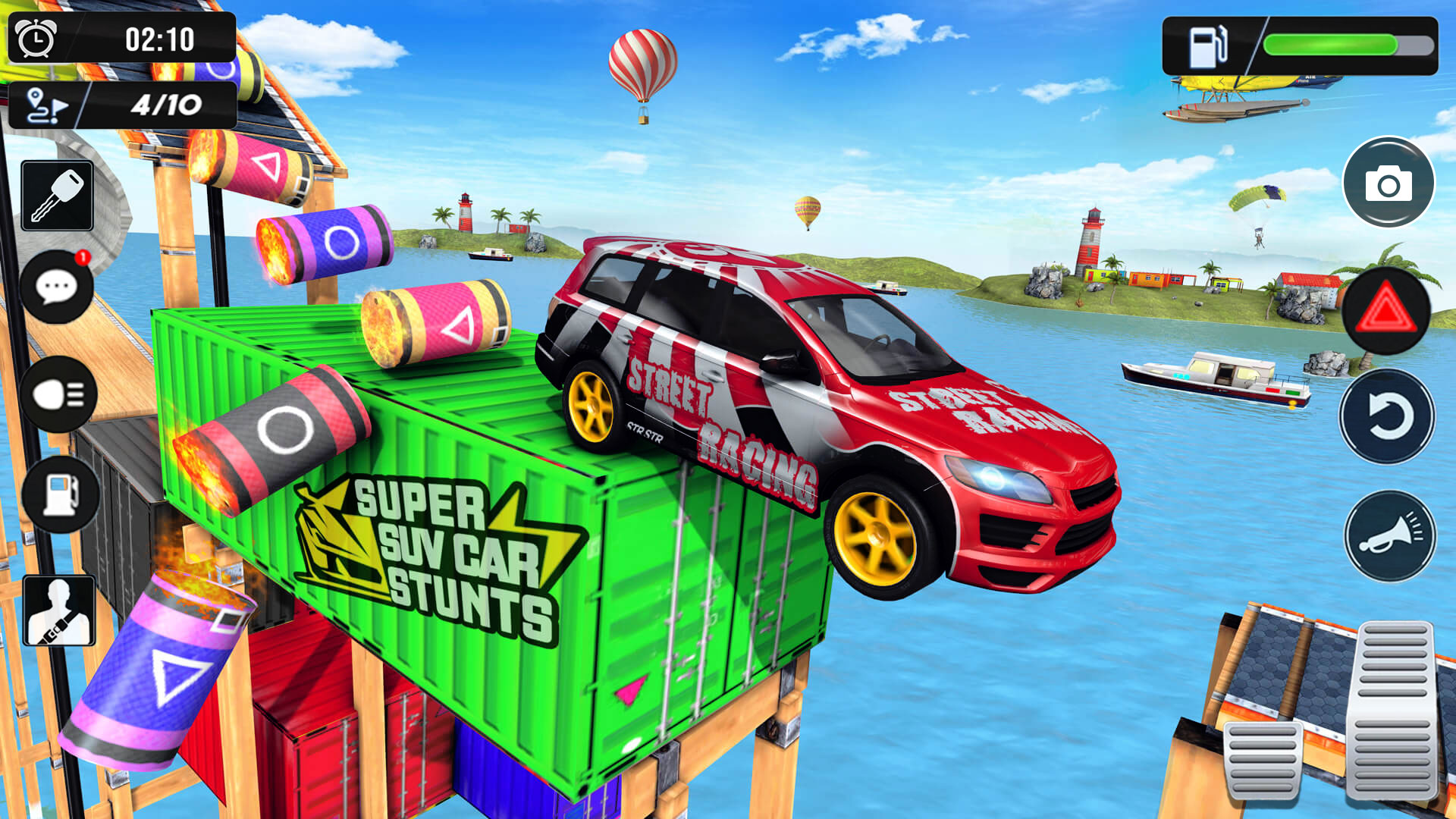 اسکرین شات 3 برنامه Car Racing Stunts: Car Games