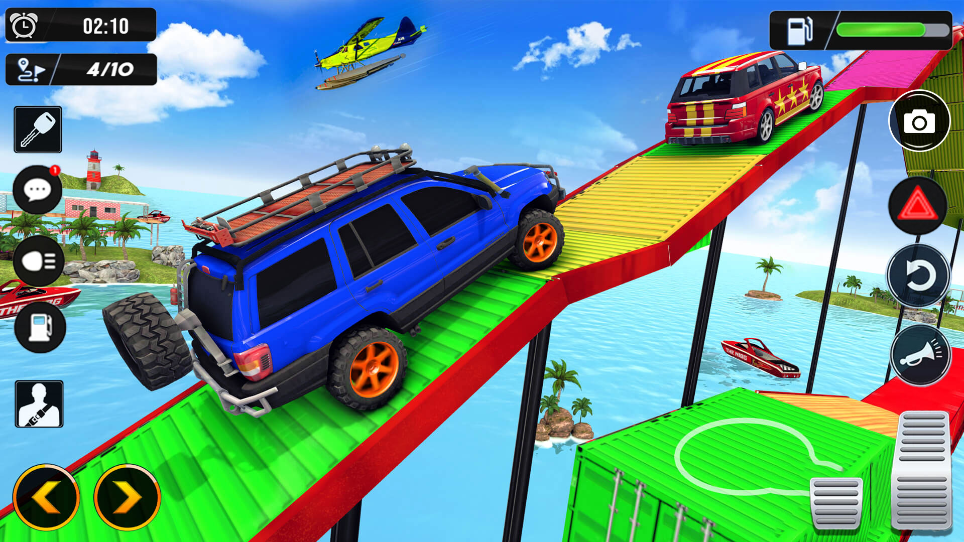 اسکرین شات 2 برنامه Car Racing Stunts: Car Games