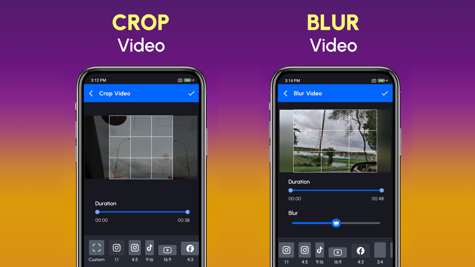اسکرین شات 6 برنامه Resize Video, Compress & Crop