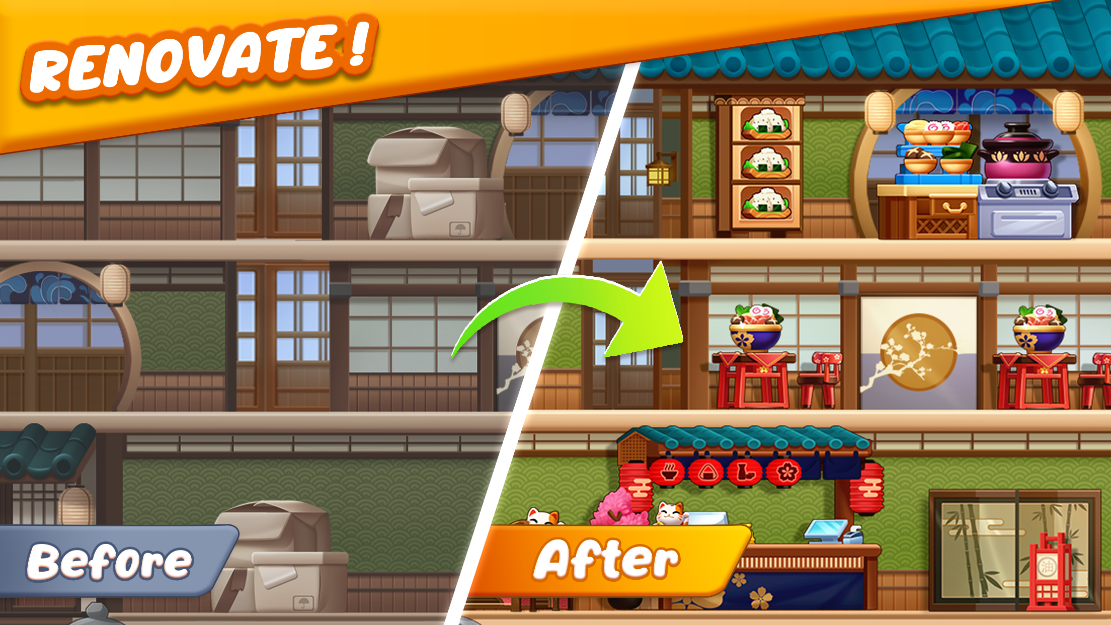 اسکرین شات 2 بازی Restaurant Rush: Cook Tycoon