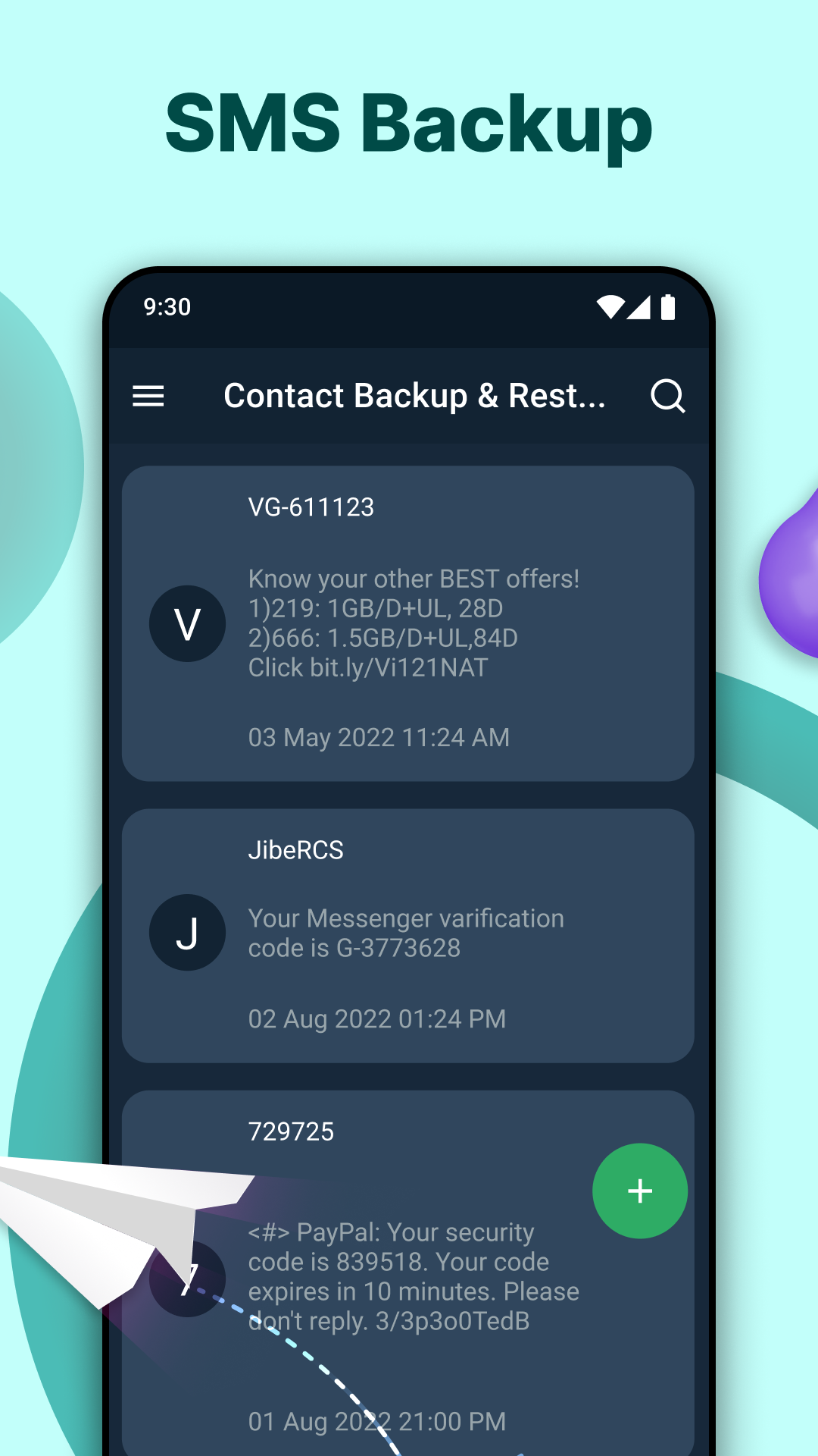 اسکرین شات 4 برنامه Contact Backup & Restore