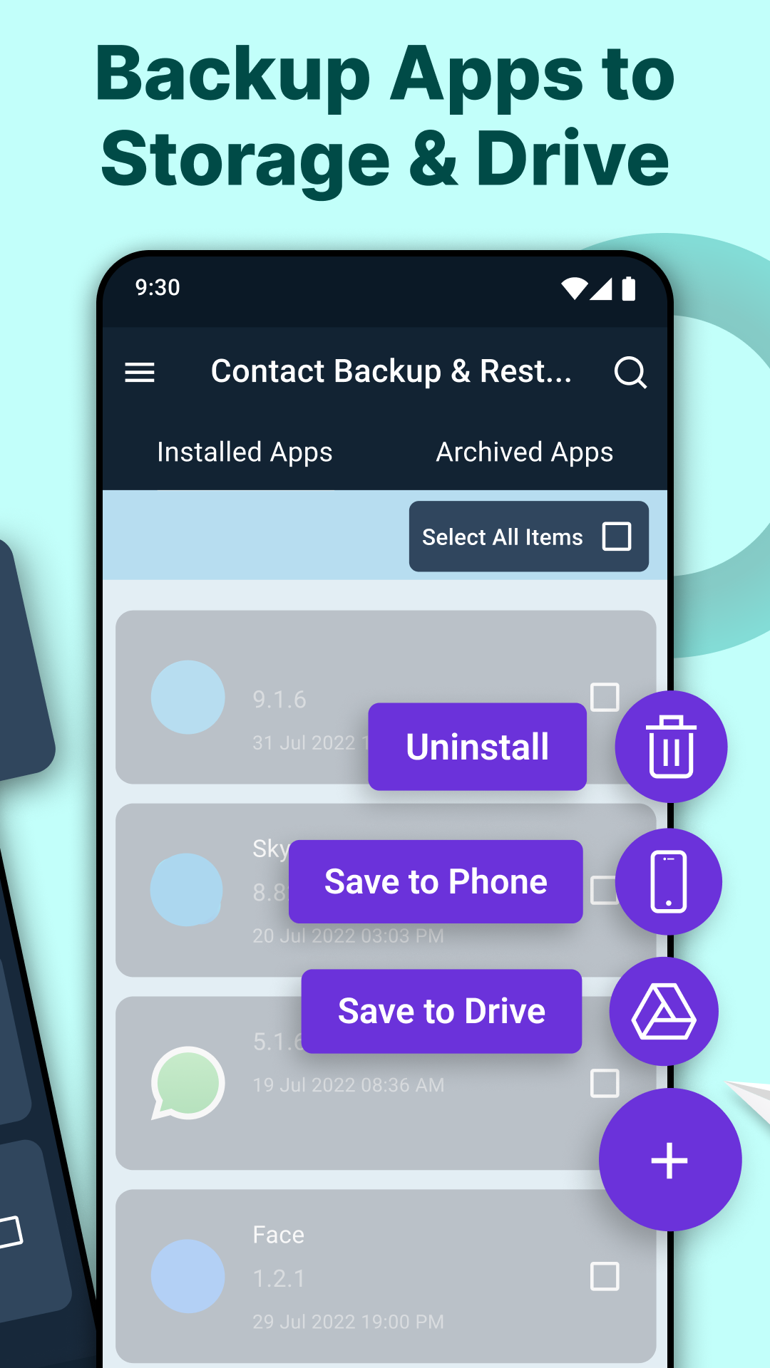 اسکرین شات 3 برنامه Contact Backup & Restore