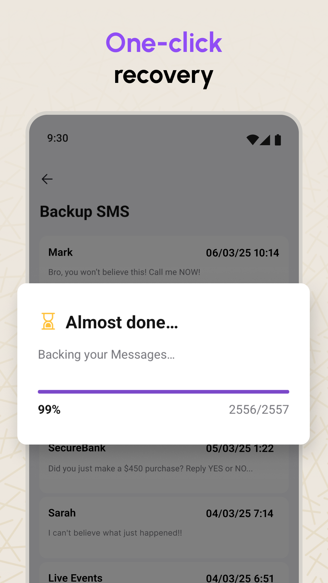 اسکرین شات 6 برنامه Recover Deleted Messages