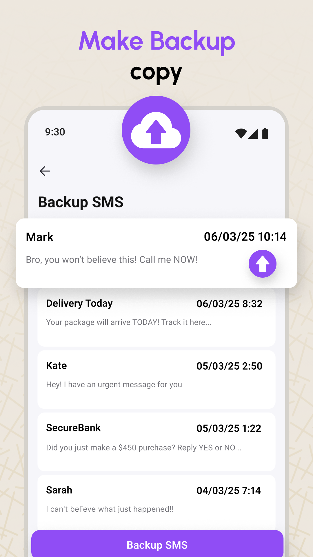 اسکرین شات 4 برنامه Recover Deleted Messages
