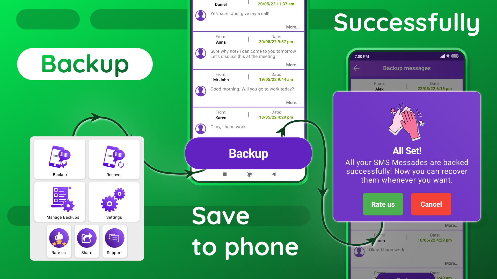 اسکرین شات 7 برنامه Recover Deleted Messages