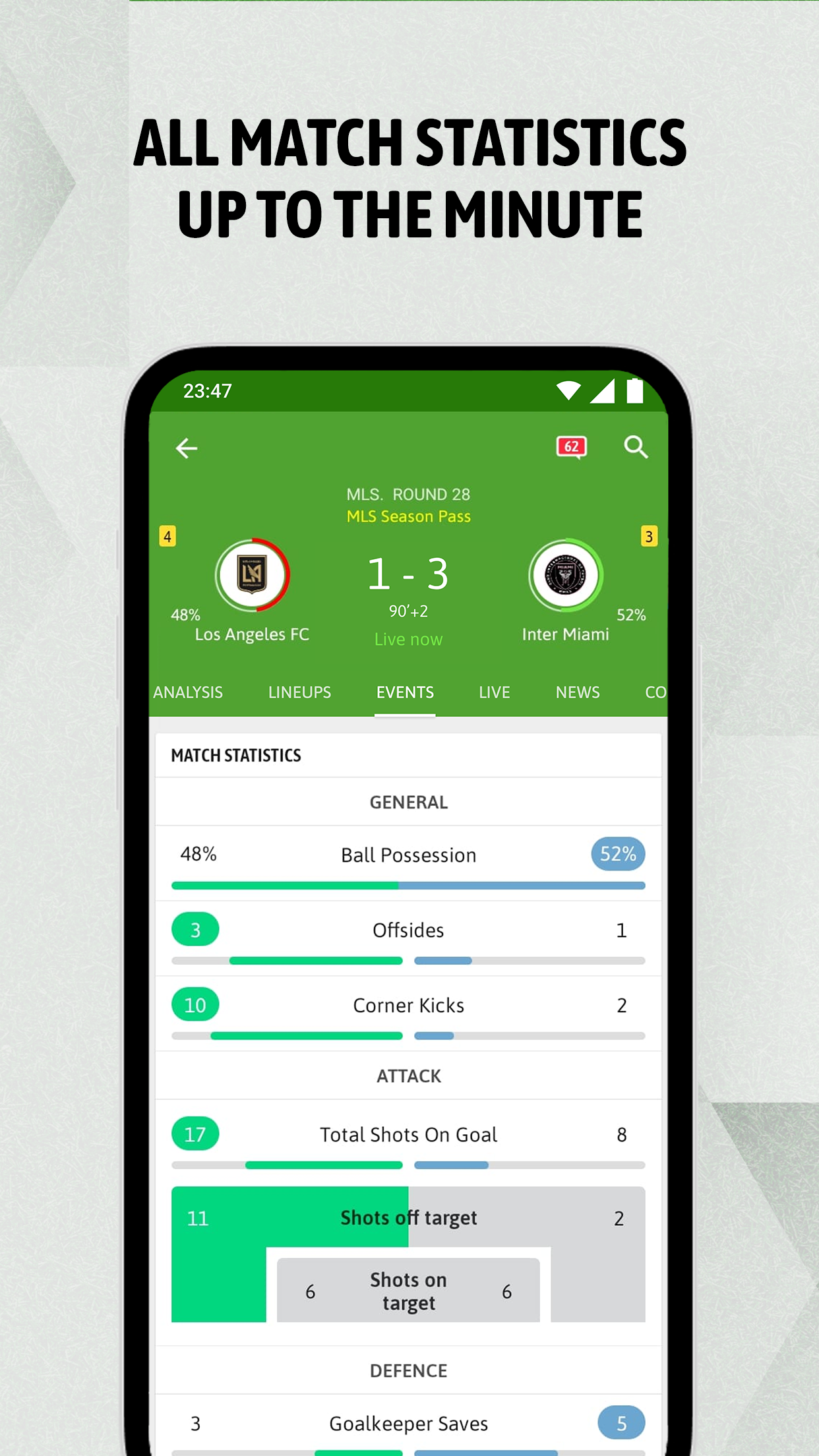 اسکرین شات 4 برنامه BeSoccer - Soccer Live Score