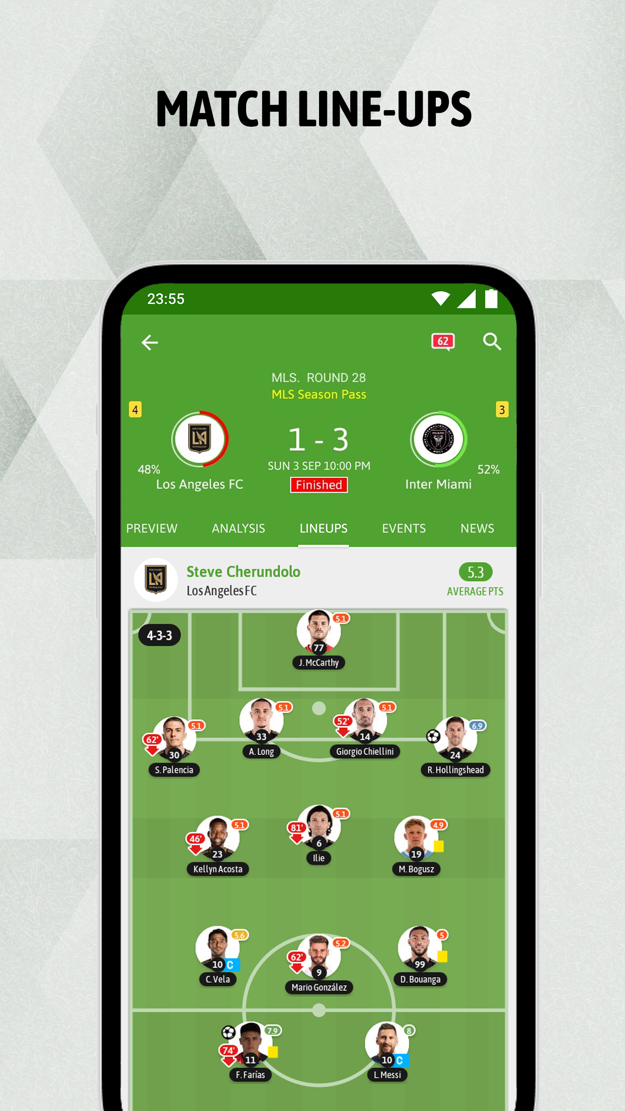 اسکرین شات 3 برنامه BeSoccer - Soccer Live Score
