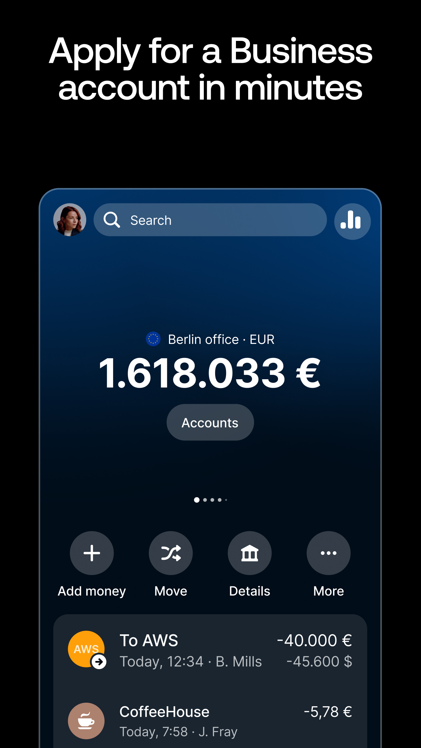 اسکرین شات 2 برنامه Revolut Business