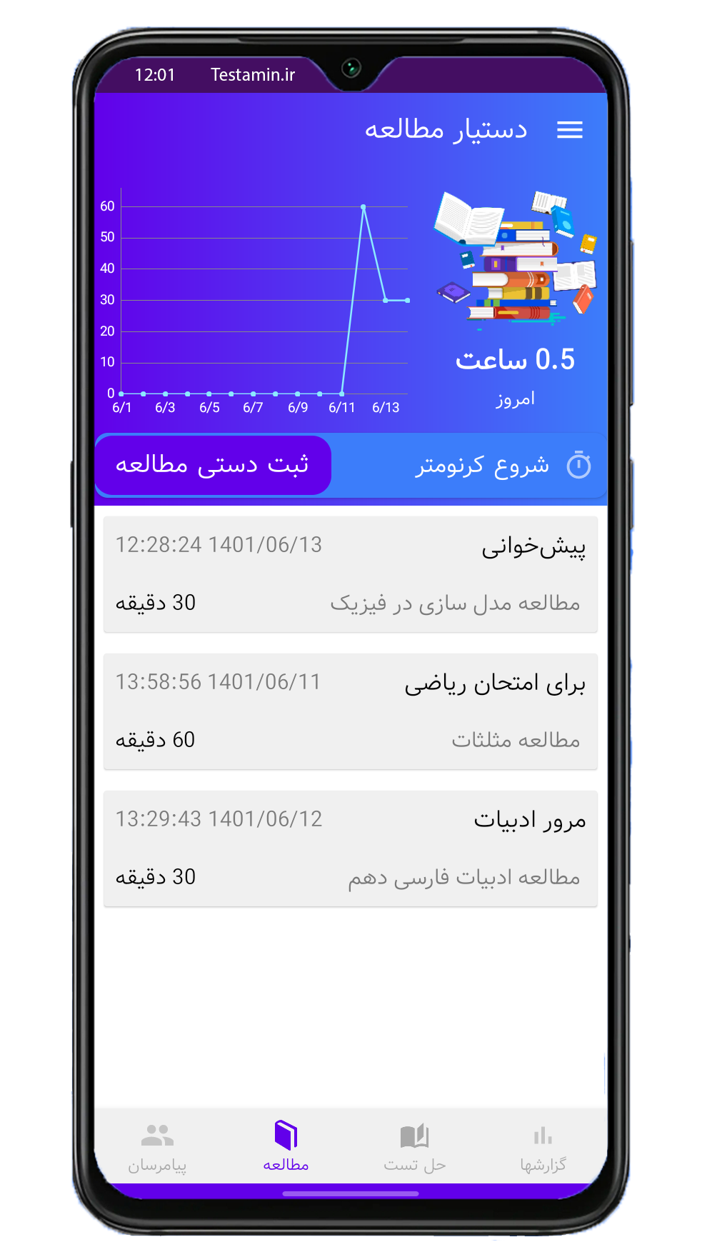 اسکرین شات 8 برنامه تستامین: تست کنکور