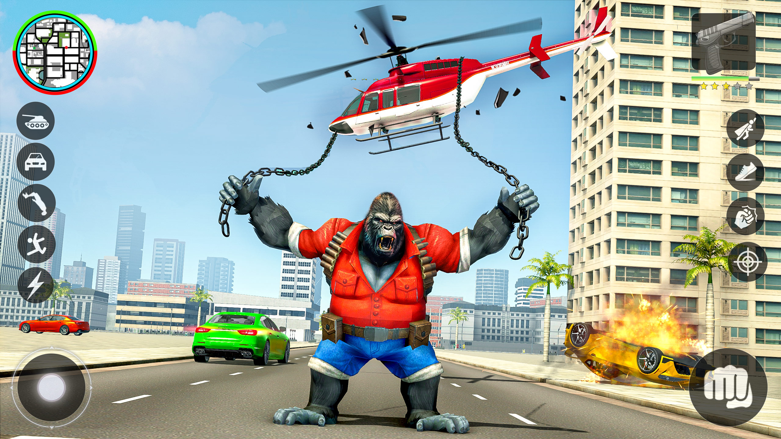 اسکرین شات 5 بازی Gorilla Fighting: Hero Game