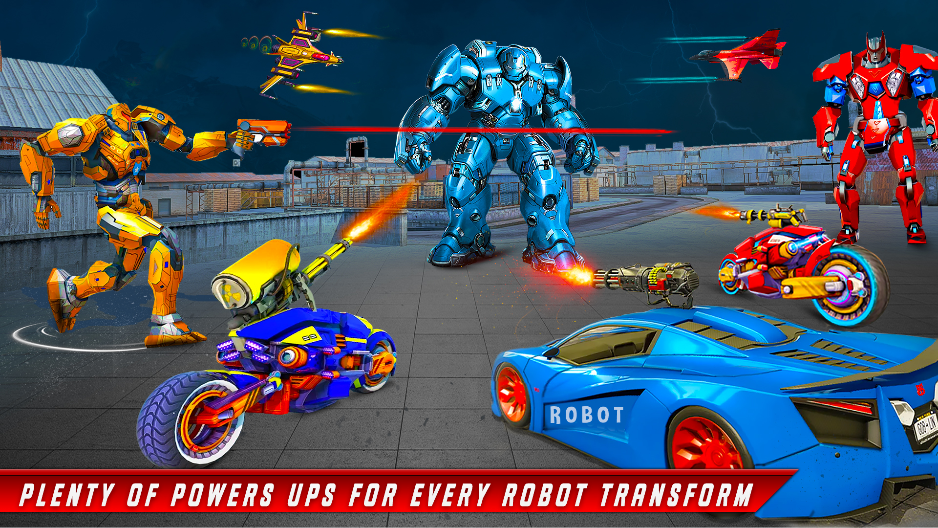 اسکرین شات 2 بازی Robot Transform-Robot Car Game