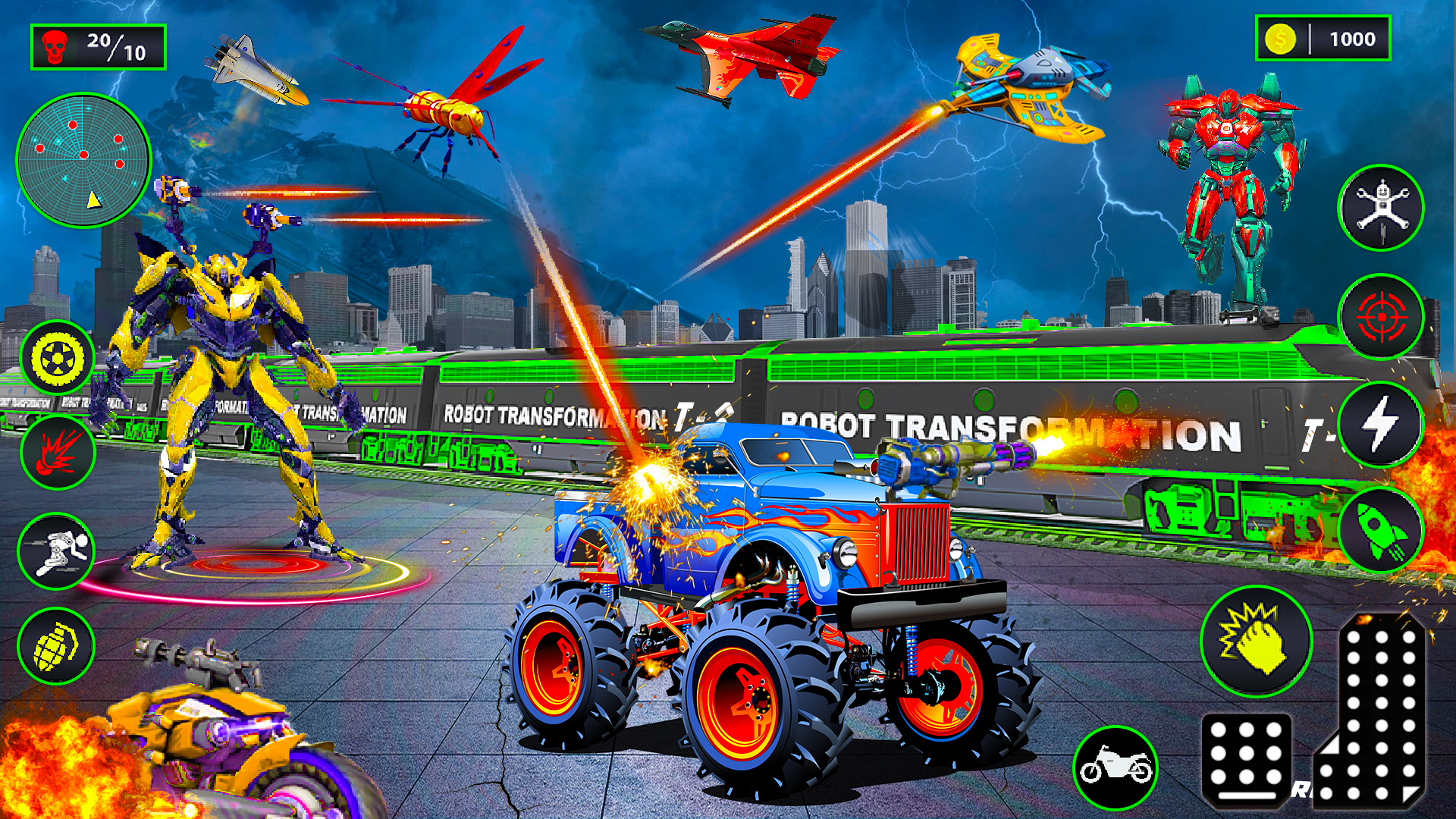 اسکرین شات 1 بازی Robot Transform-Robot Car Game
