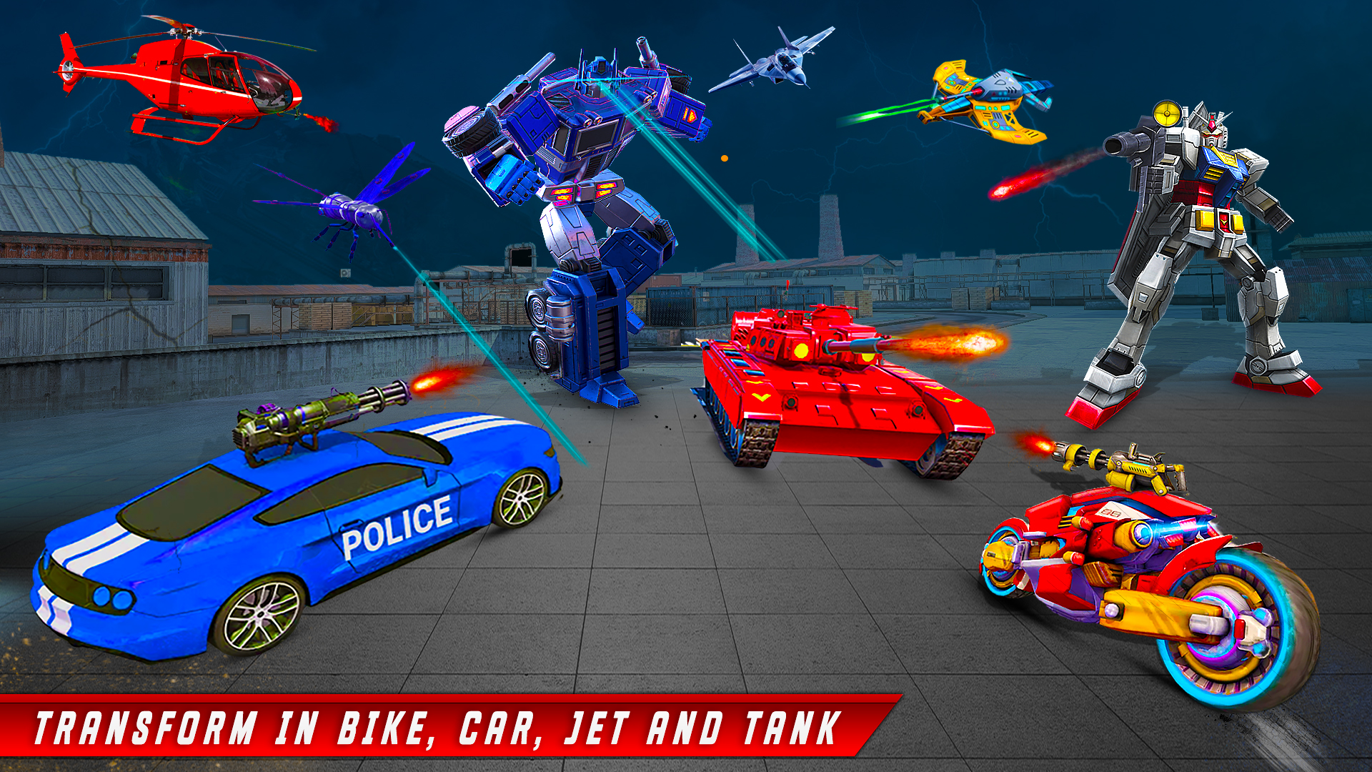 اسکرین شات 6 بازی Robot Transform-Robot Car Game
