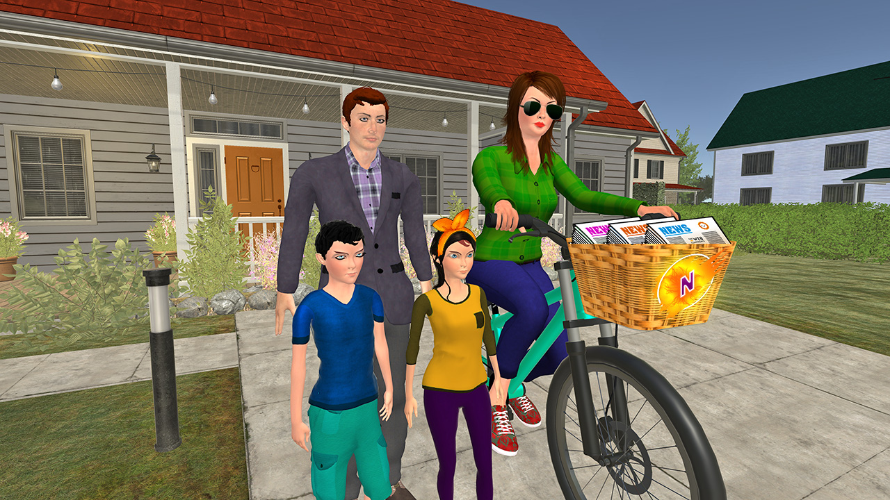 اسکرین شات 4 بازی Working Mom Paper Girl: Virtual Mother Family Game