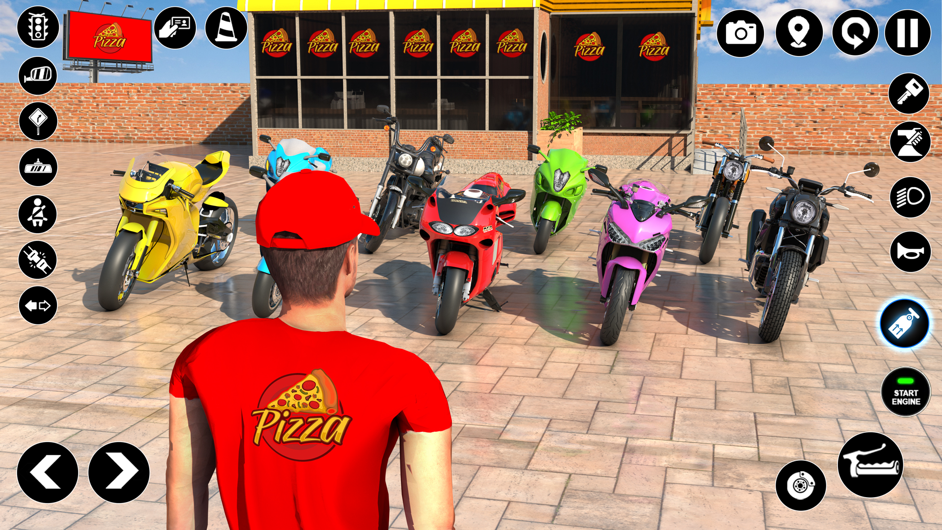 اسکرین شات 2 برنامه Bike Games Pizza Delivery