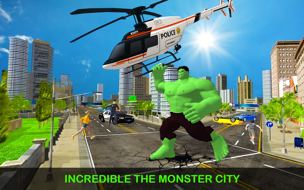 اسکرین شات 1 برنامه Incredible Monster Hero Games
