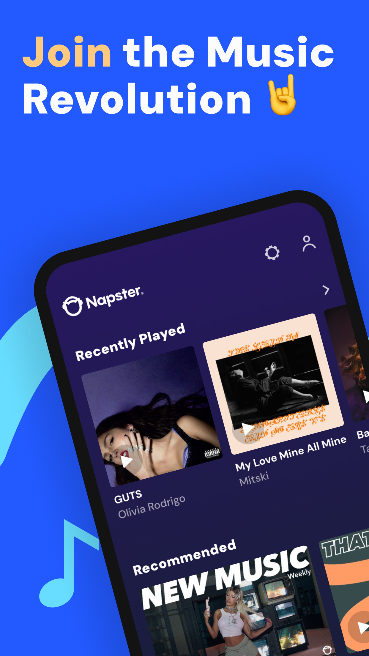 اسکرین شات 1 برنامه Napster Music