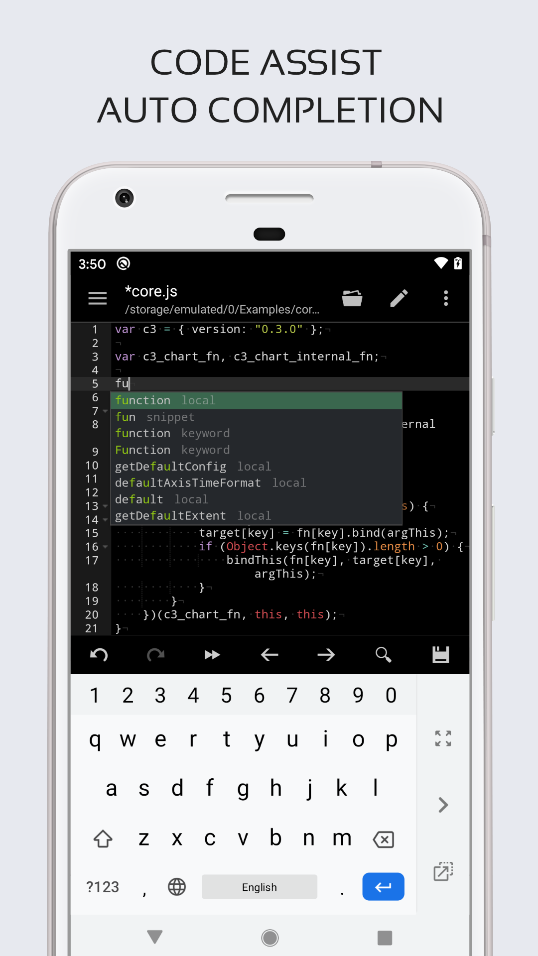اسکرین شات 2 برنامه Code Editor - Compiler & IDE