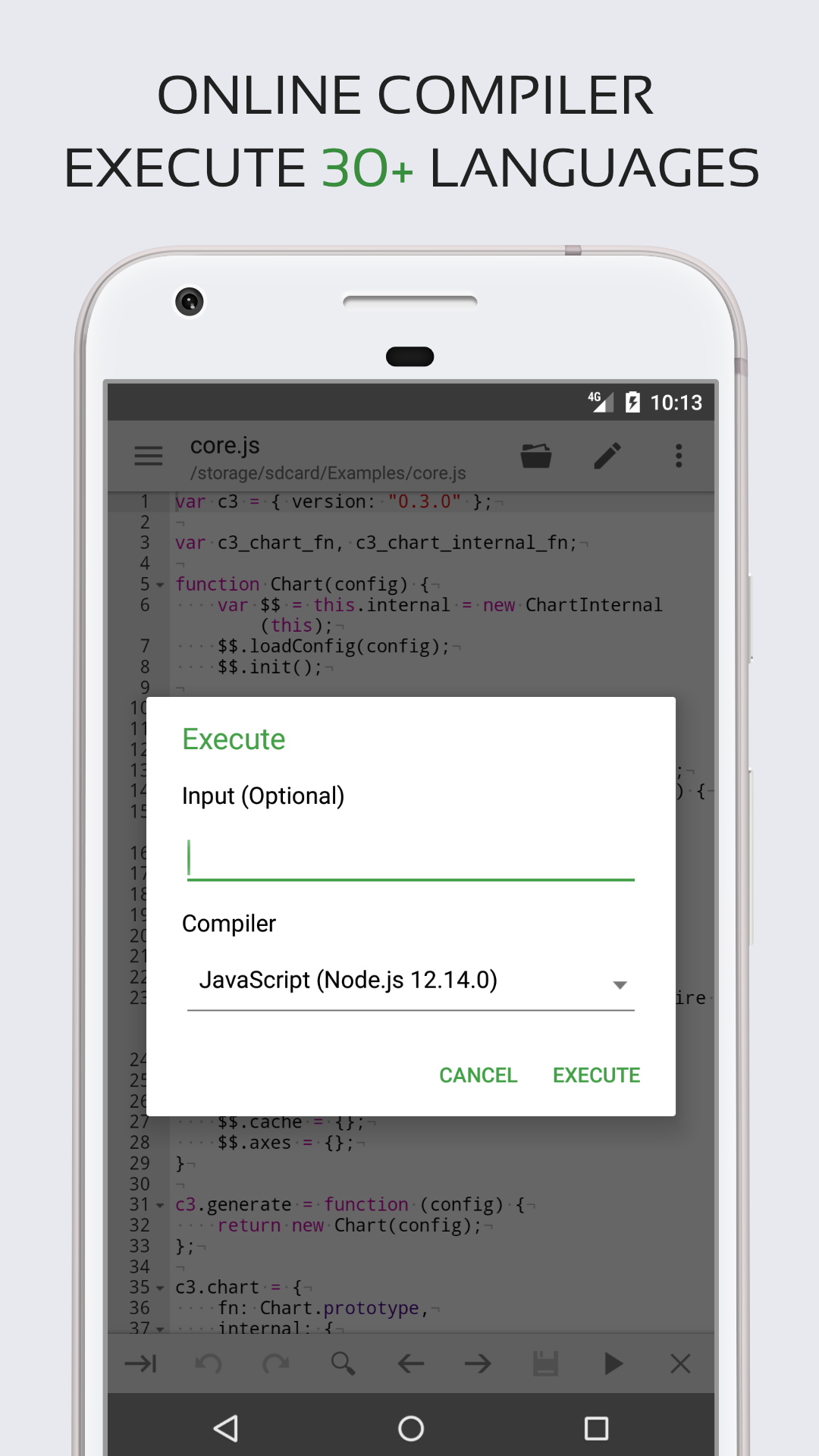اسکرین شات 8 برنامه Code Editor - Compiler & IDE