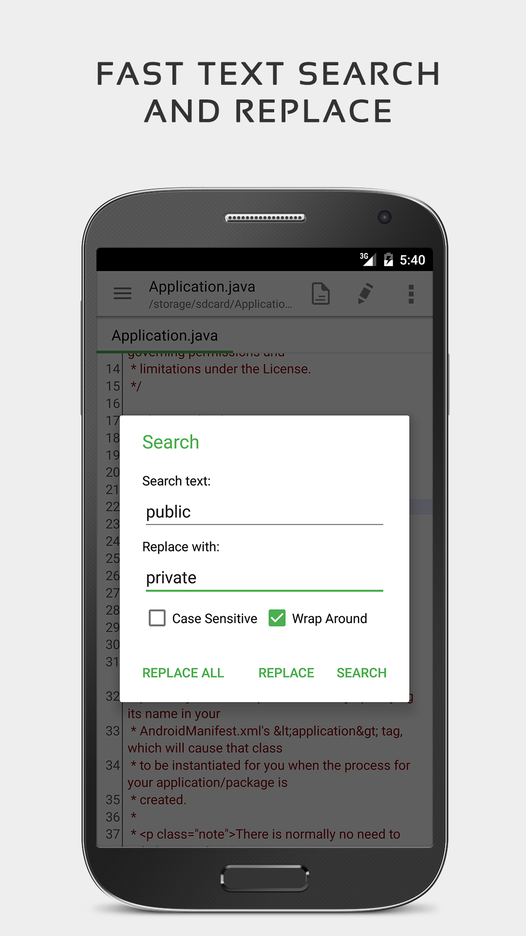 اسکرین شات 7 برنامه QuickEdit Text Editor