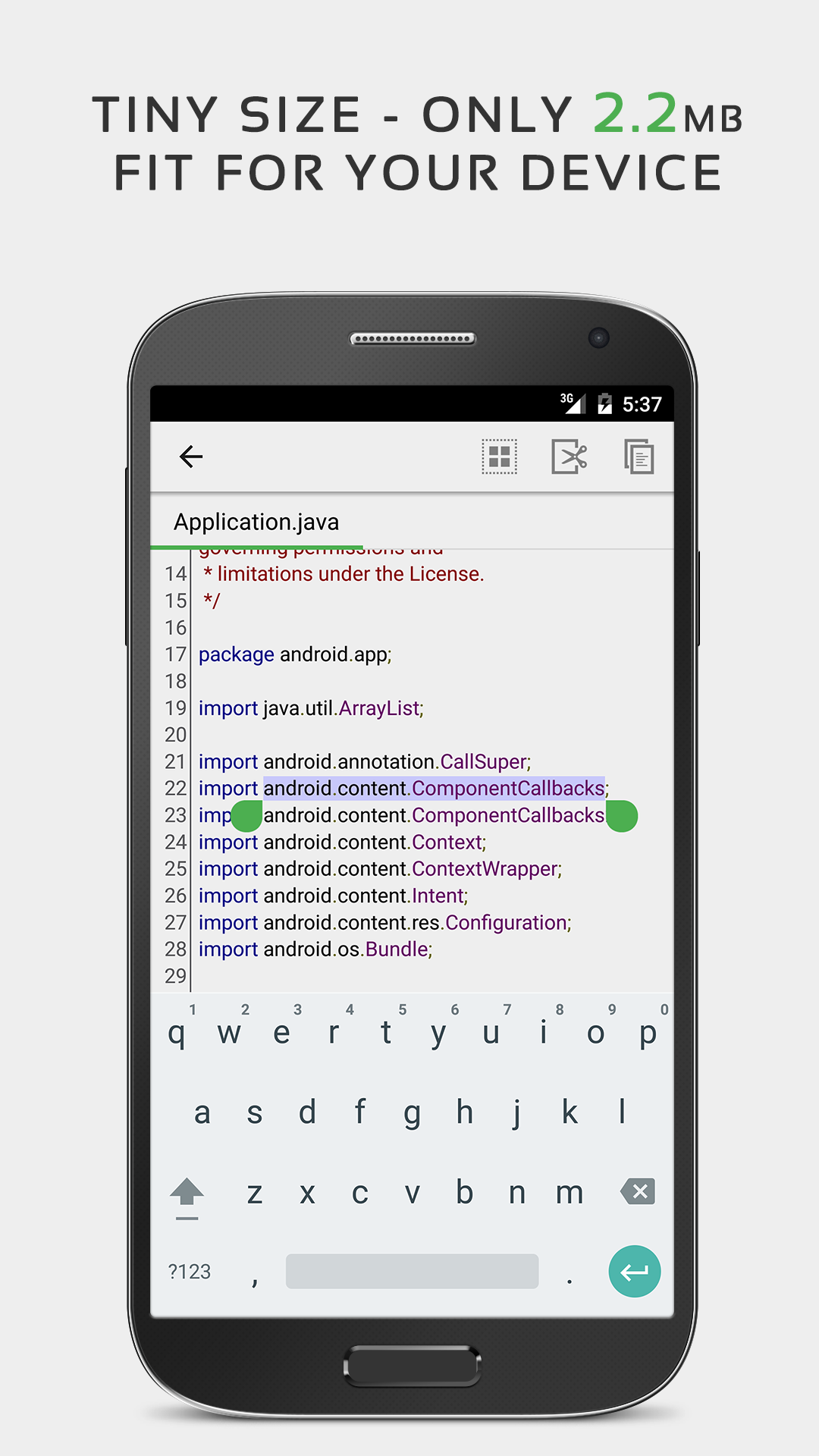 اسکرین شات 3 برنامه QuickEdit Text Editor