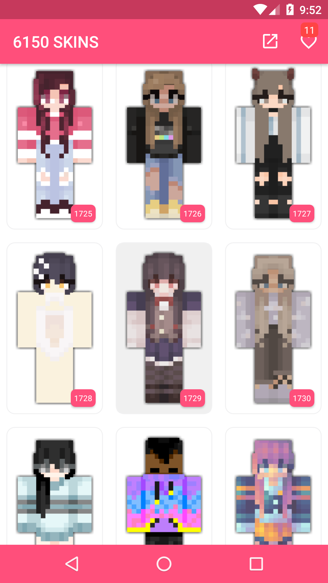 اسکرین شات 8 برنامه Girls Skins for Craftsman
