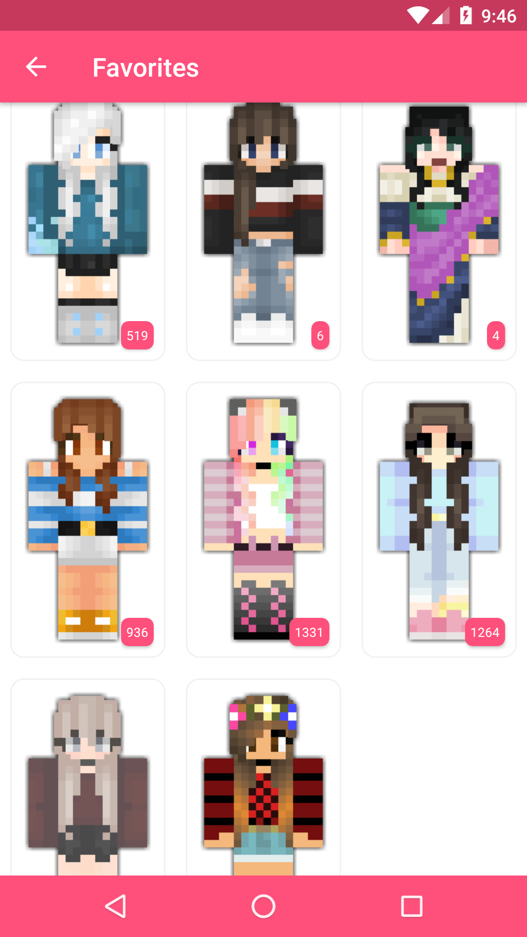 اسکرین شات 4 برنامه Girls Skins for Craftsman