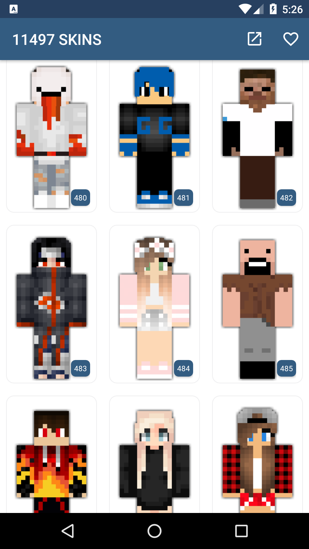اسکرین شات 2 برنامه Skins for Minecraft