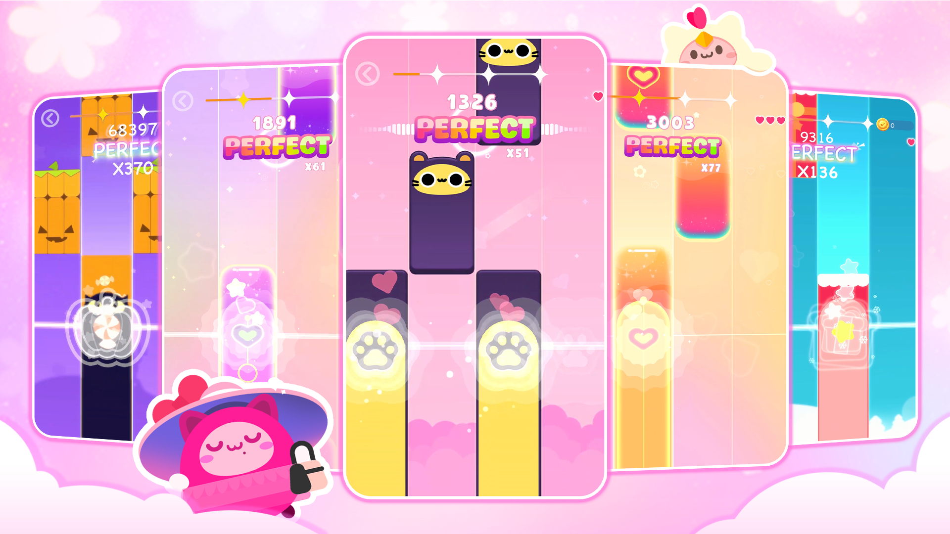اسکرین شات 6 بازی Cat Cute Tiles: Piano Games