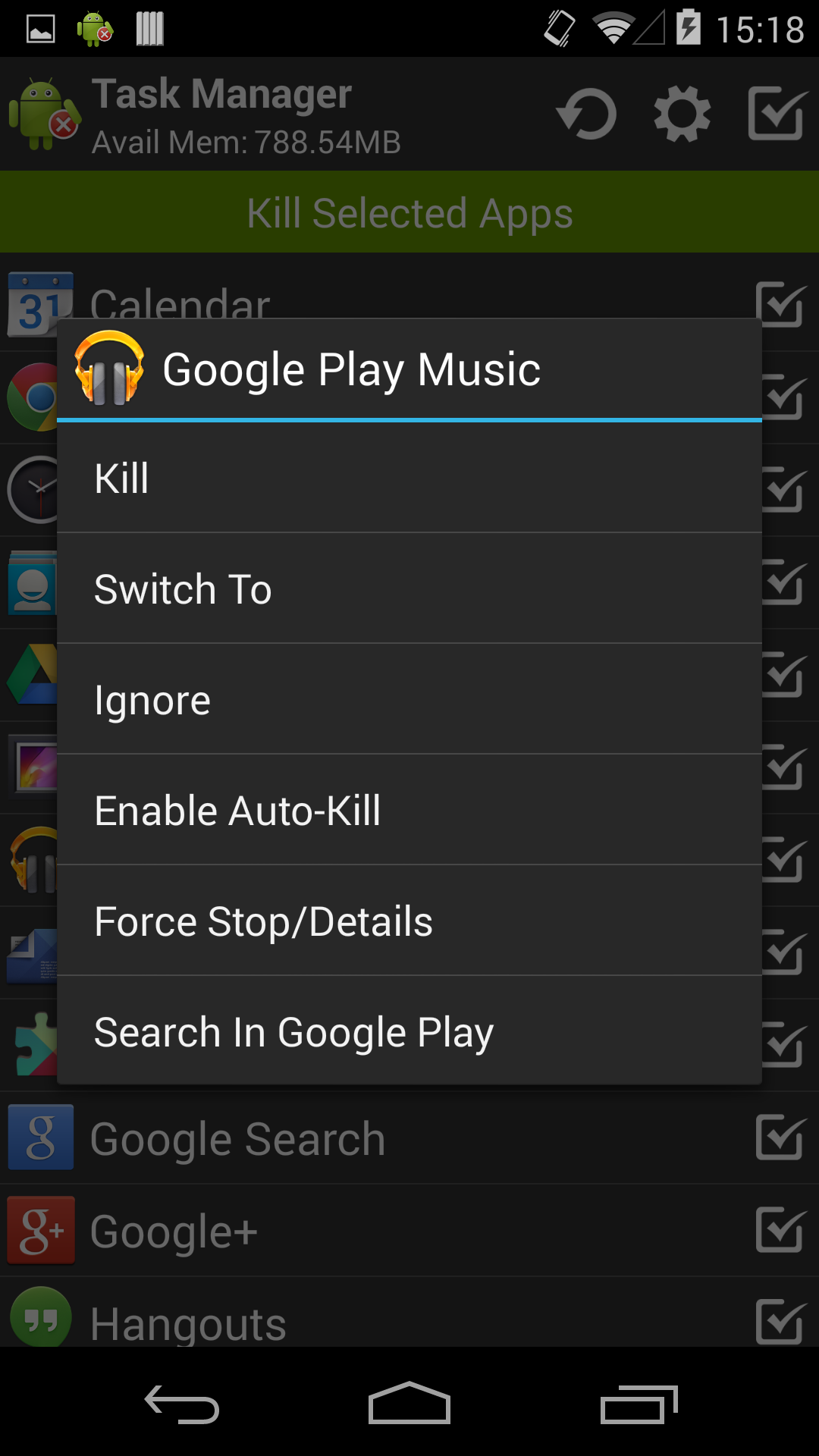 اسکرین شات 2 برنامه Task Manager (Task Killer)