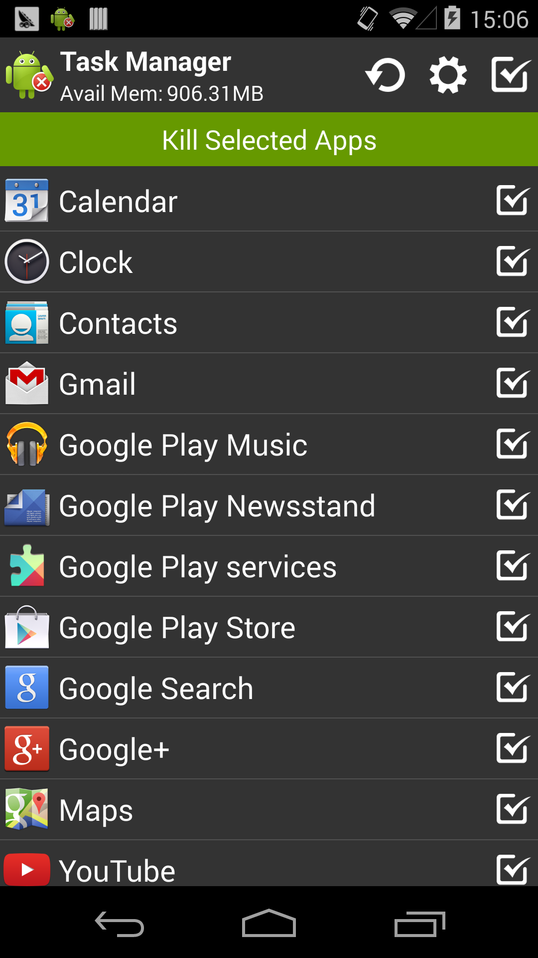 اسکرین شات 1 برنامه Task Manager (Task Killer)