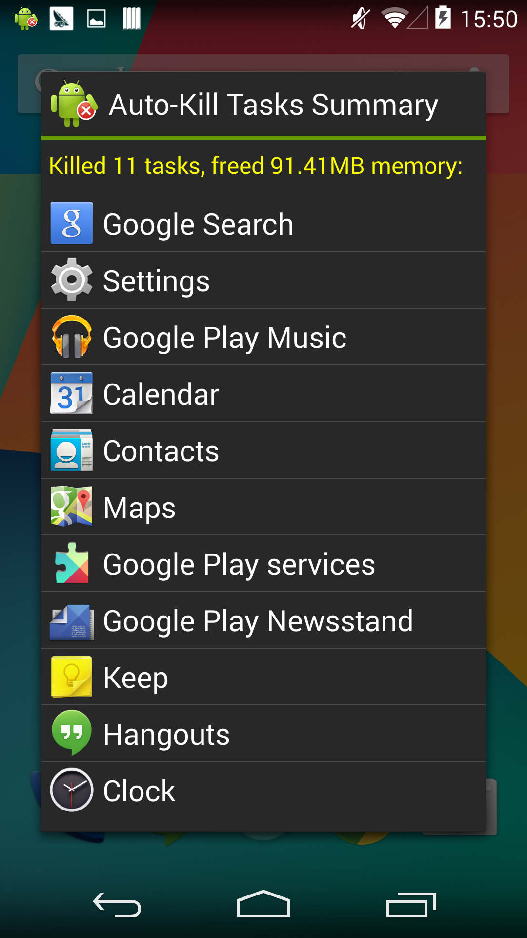 اسکرین شات 6 برنامه Task Manager (Task Killer)