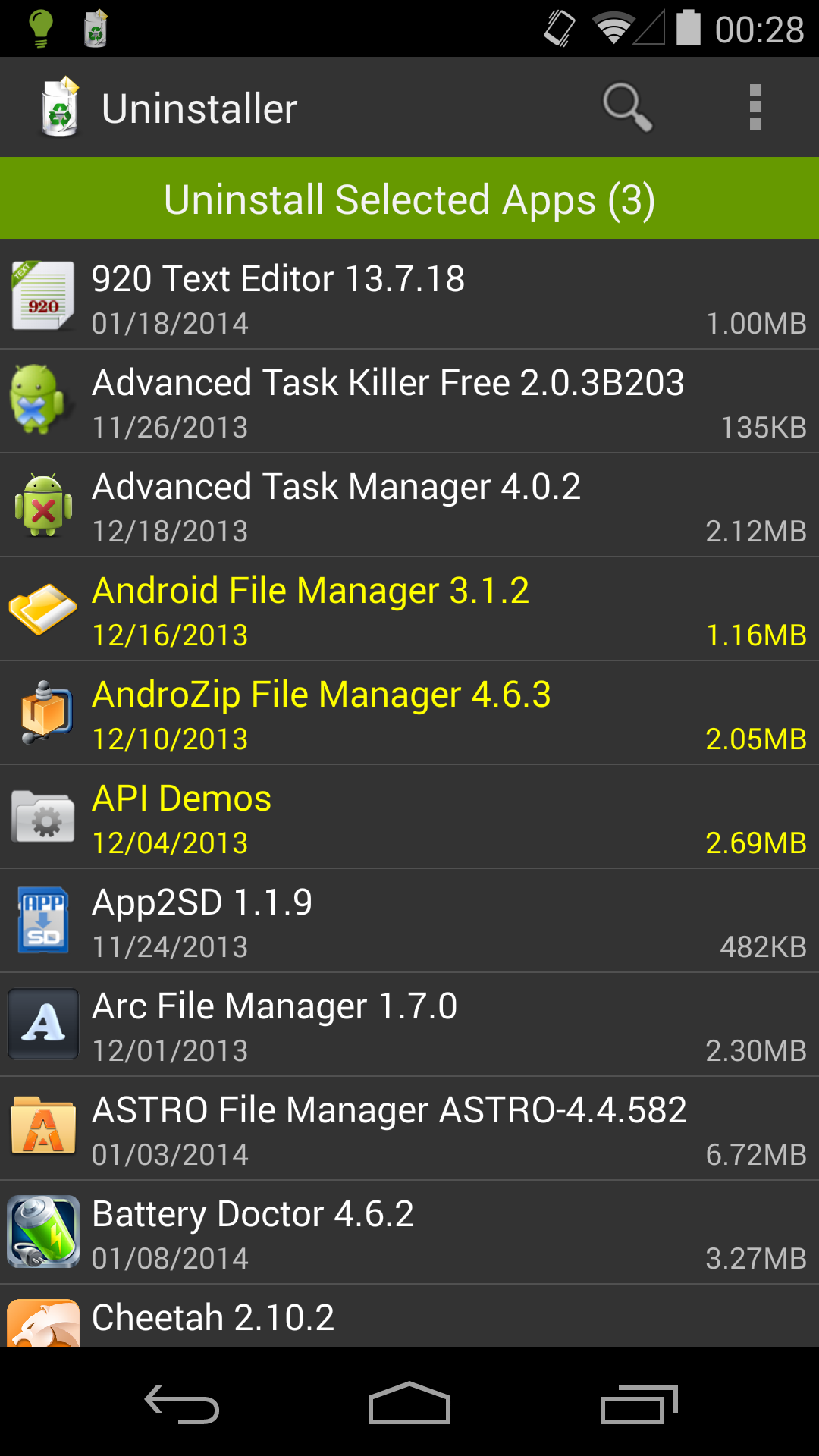اسکرین شات 3 برنامه Uninstaller