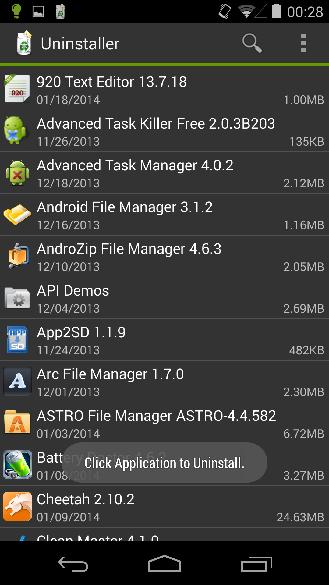 اسکرین شات 1 برنامه Uninstaller