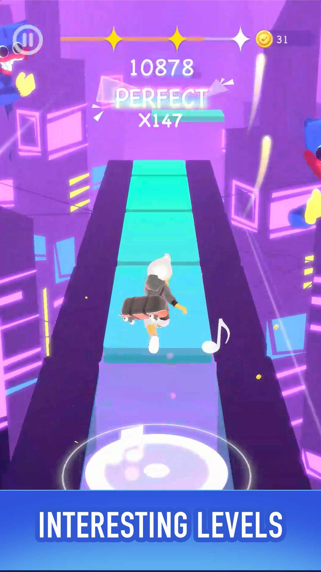 اسکرین شات 3 بازی Music Runner Rush: Piano Tiles
