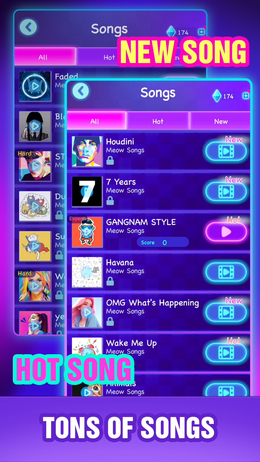 اسکرین شات 4 بازی Cat Hop - Dancing Music Games