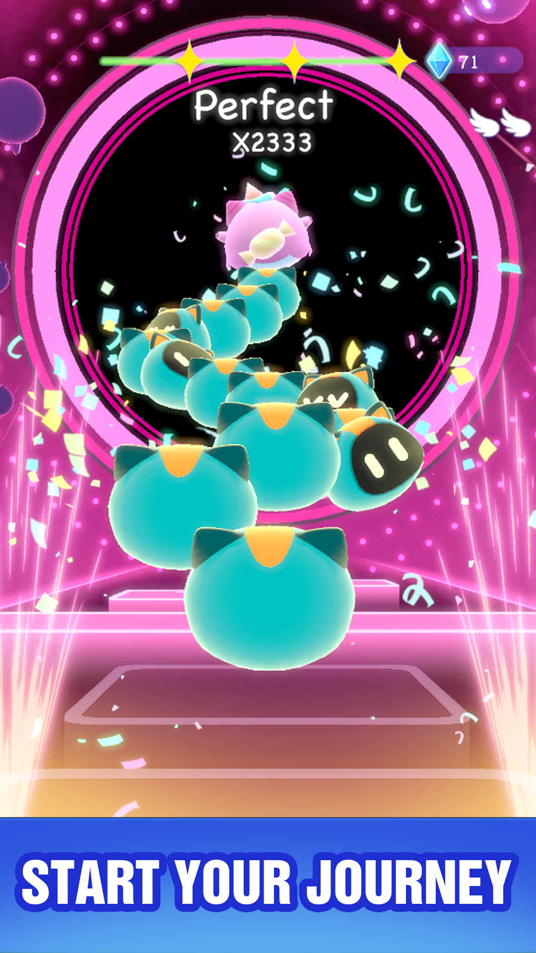 اسکرین شات 5 بازی Cat Hop - Dancing Music Games