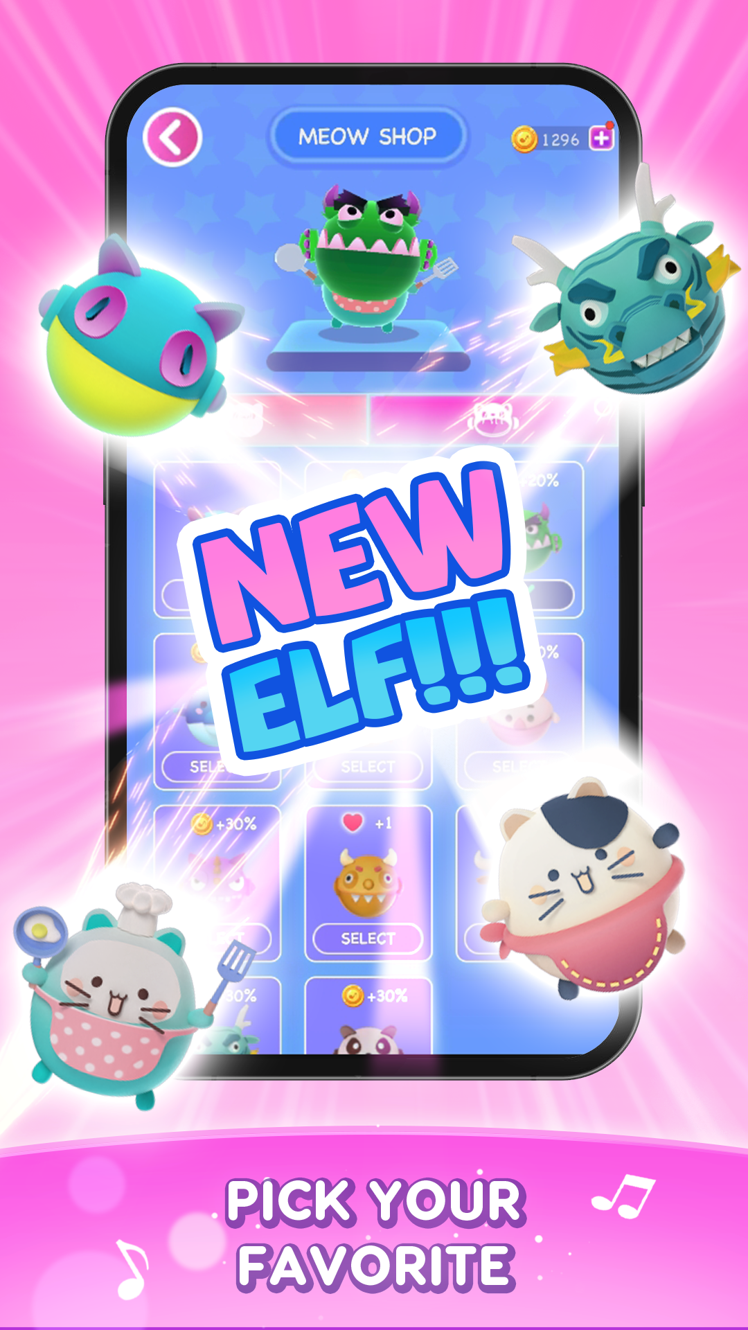 اسکرین شات 6 بازی Magic Cats: Cute Music Games