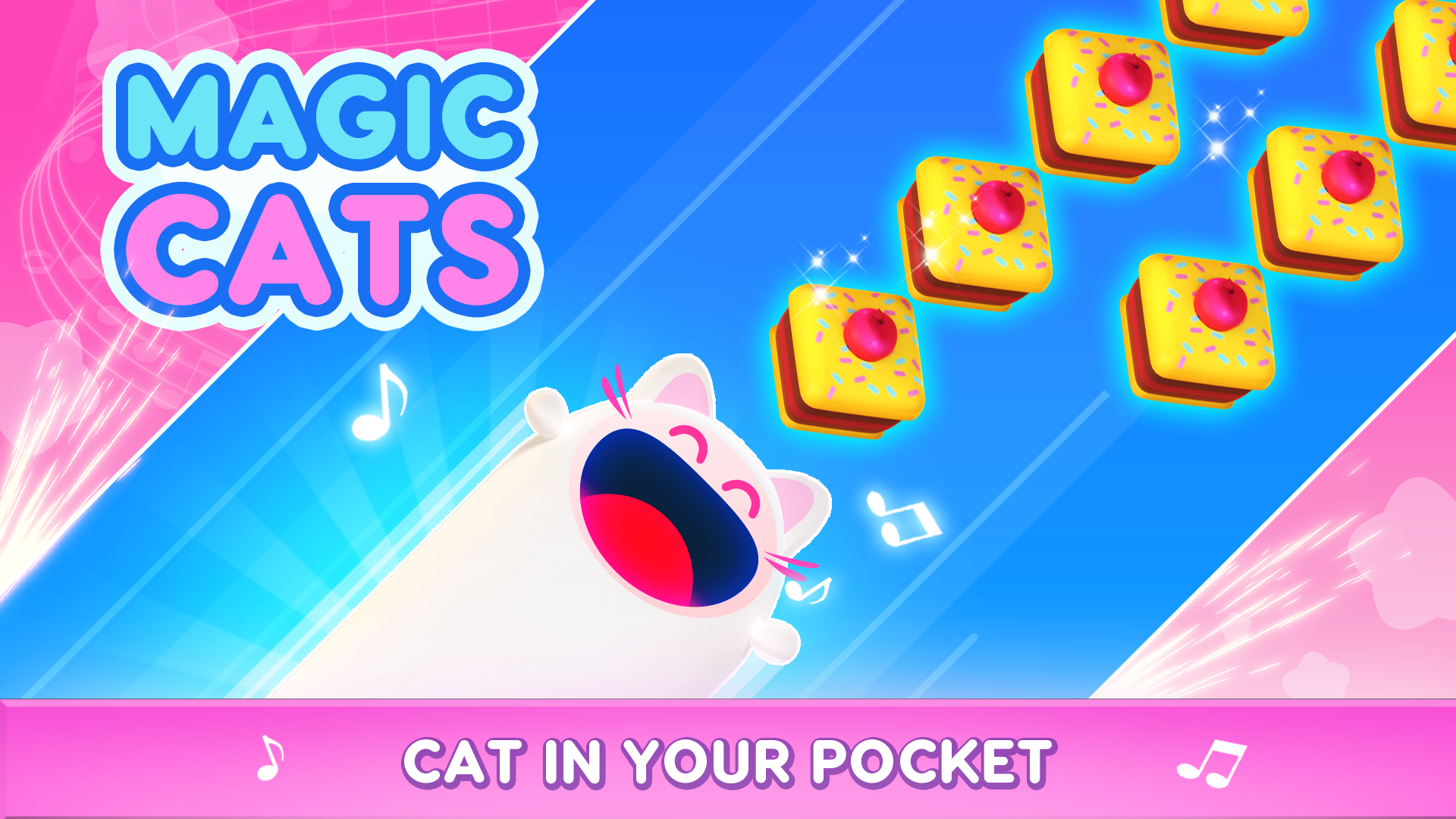 اسکرین شات 1 بازی Magic Cats: Cute Music Games