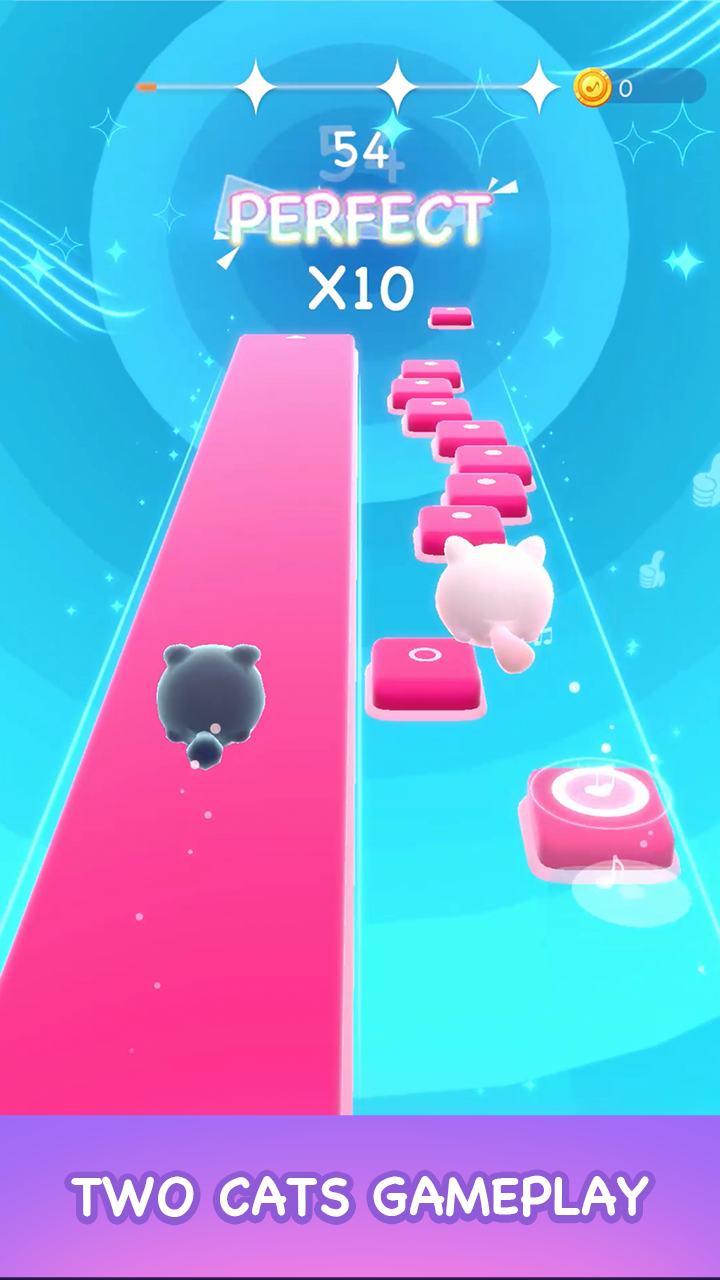 اسکرین شات 1 بازی Two Cats - Dancing Music Games