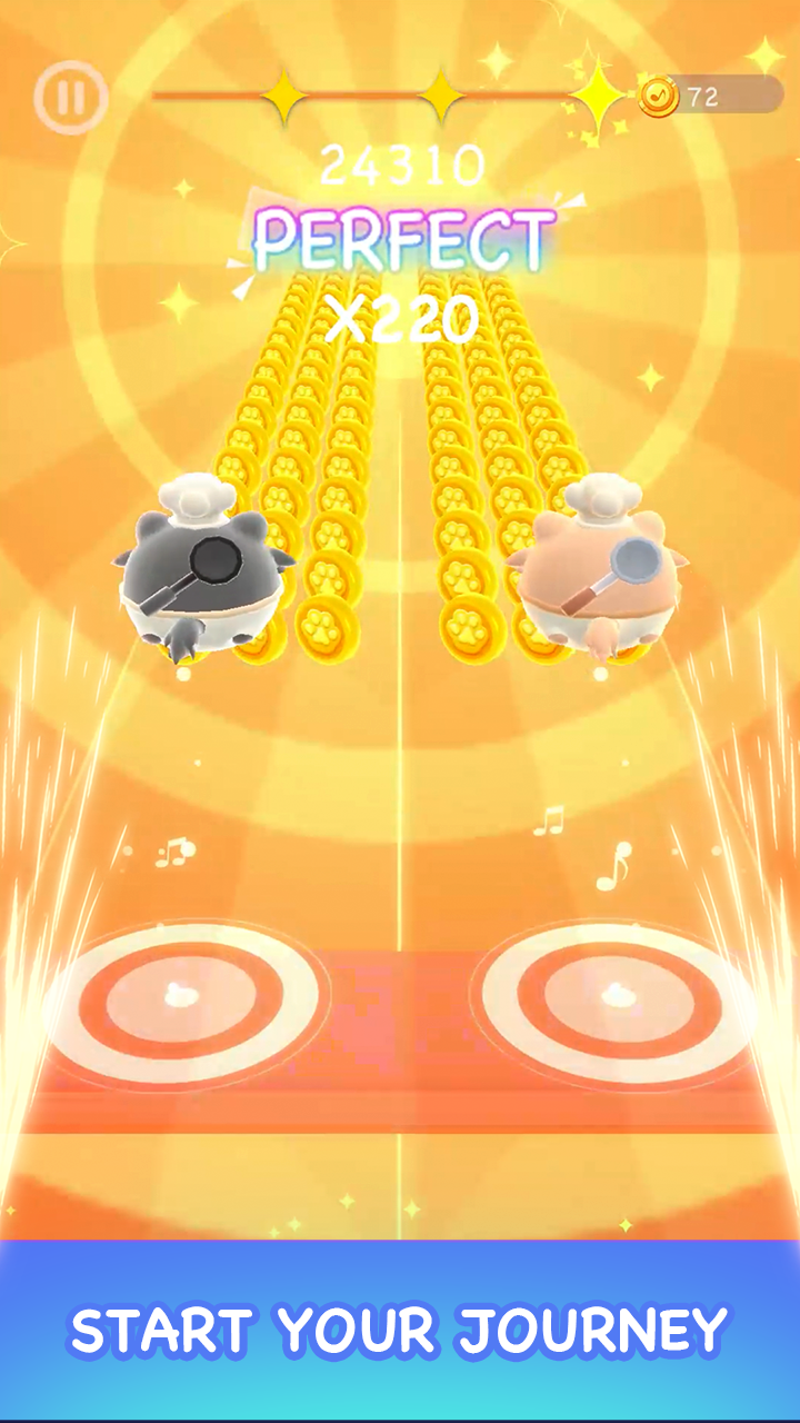 اسکرین شات 5 بازی Two Cats - Dancing Music Games