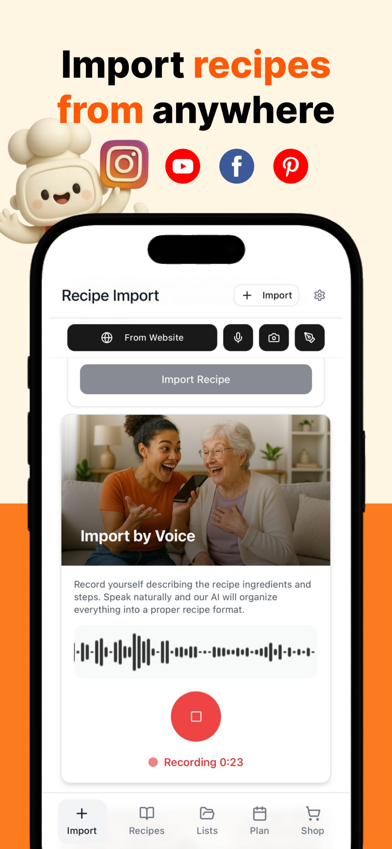 اسکرین شات 1 برنامه Cookbook Recipes & Meal Plans