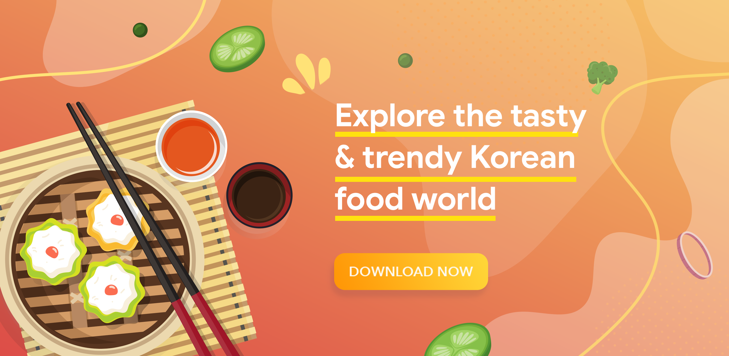 اسکرین شات 1 برنامه Korean Food Recipes App