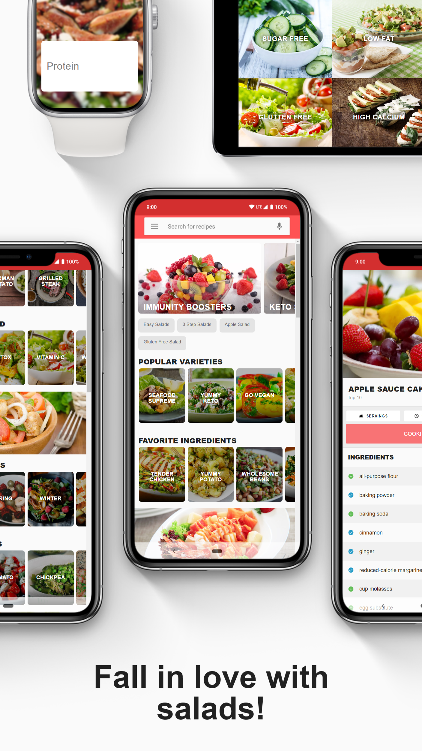 اسکرین شات 3 برنامه Salad Recipes: Healthy Meals