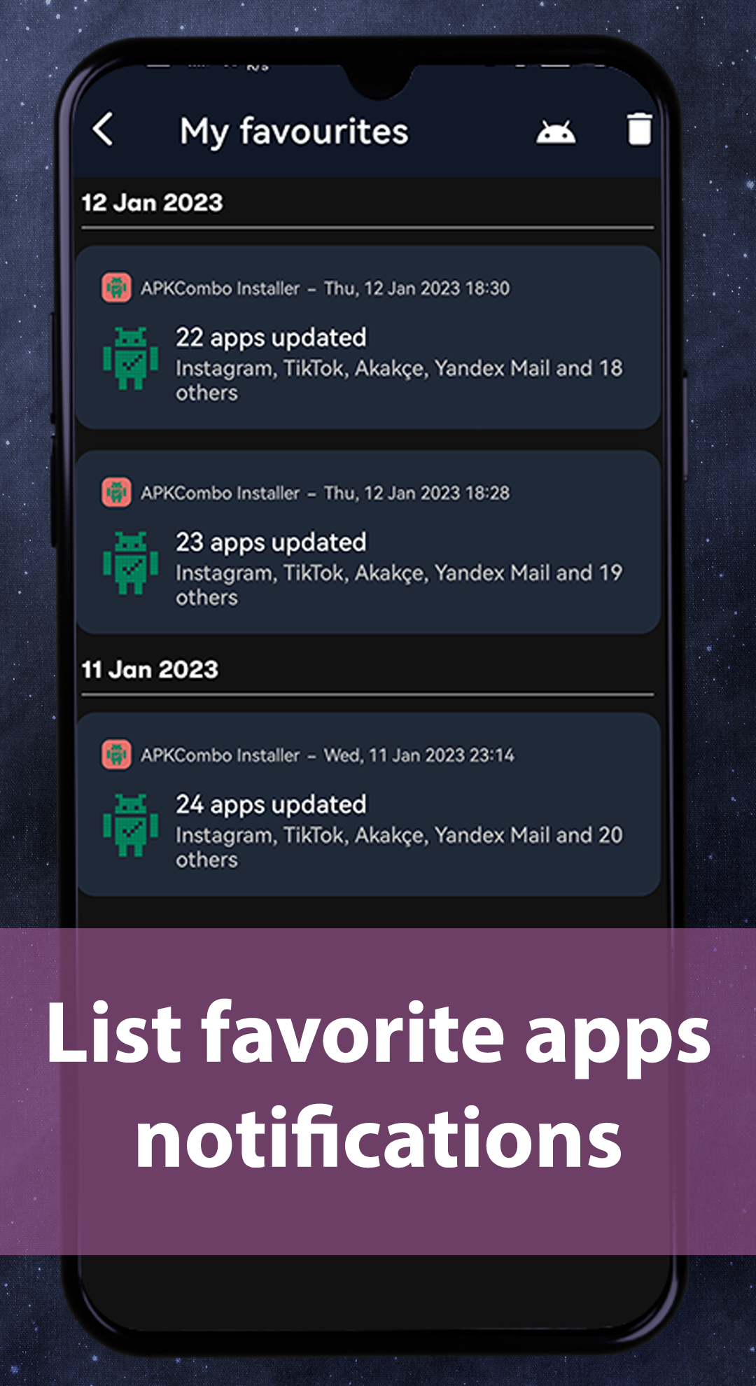 اسکرین شات 8 برنامه Notify - Messages Saver