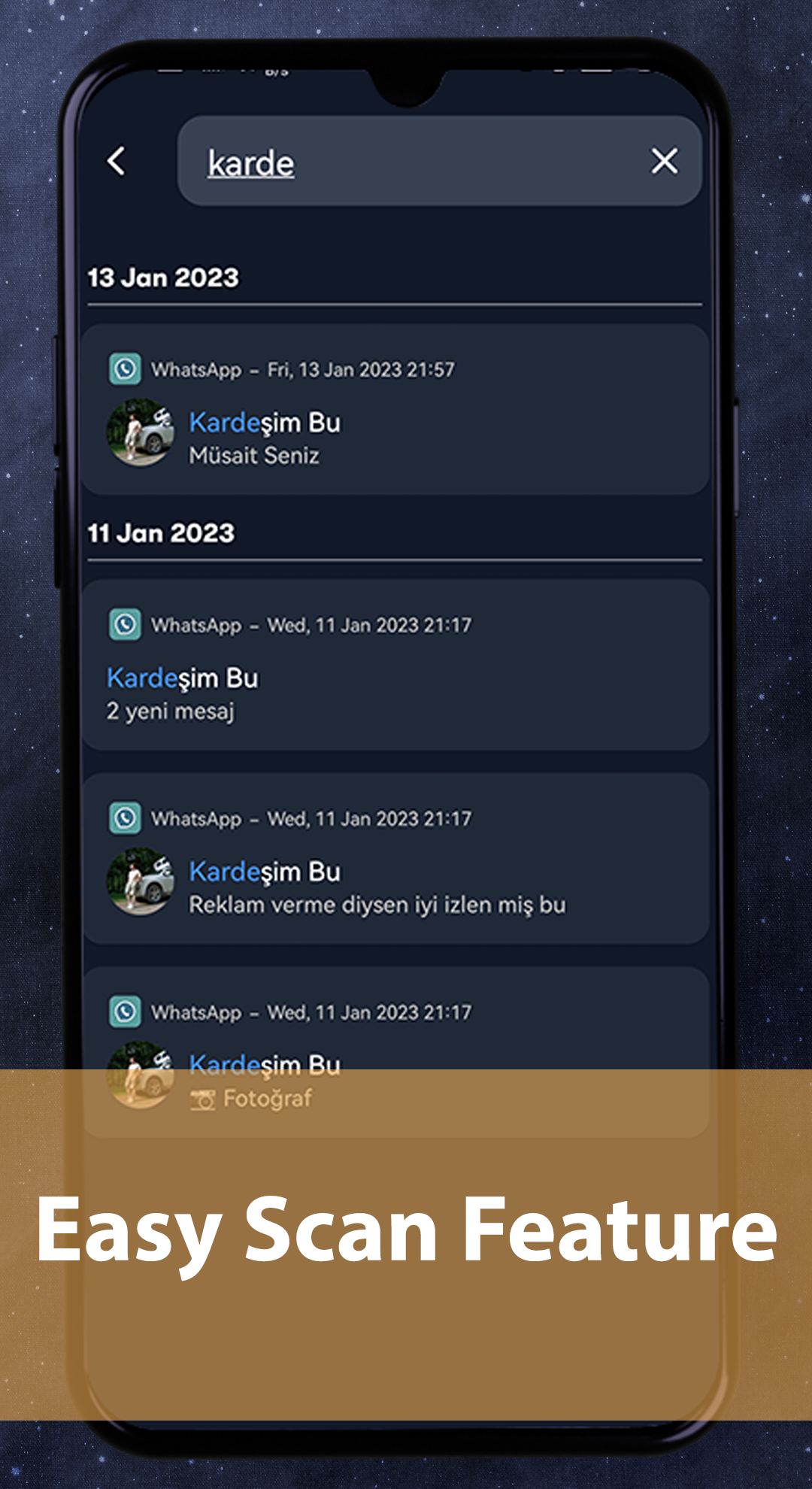 اسکرین شات 4 برنامه Notify - Messages Saver