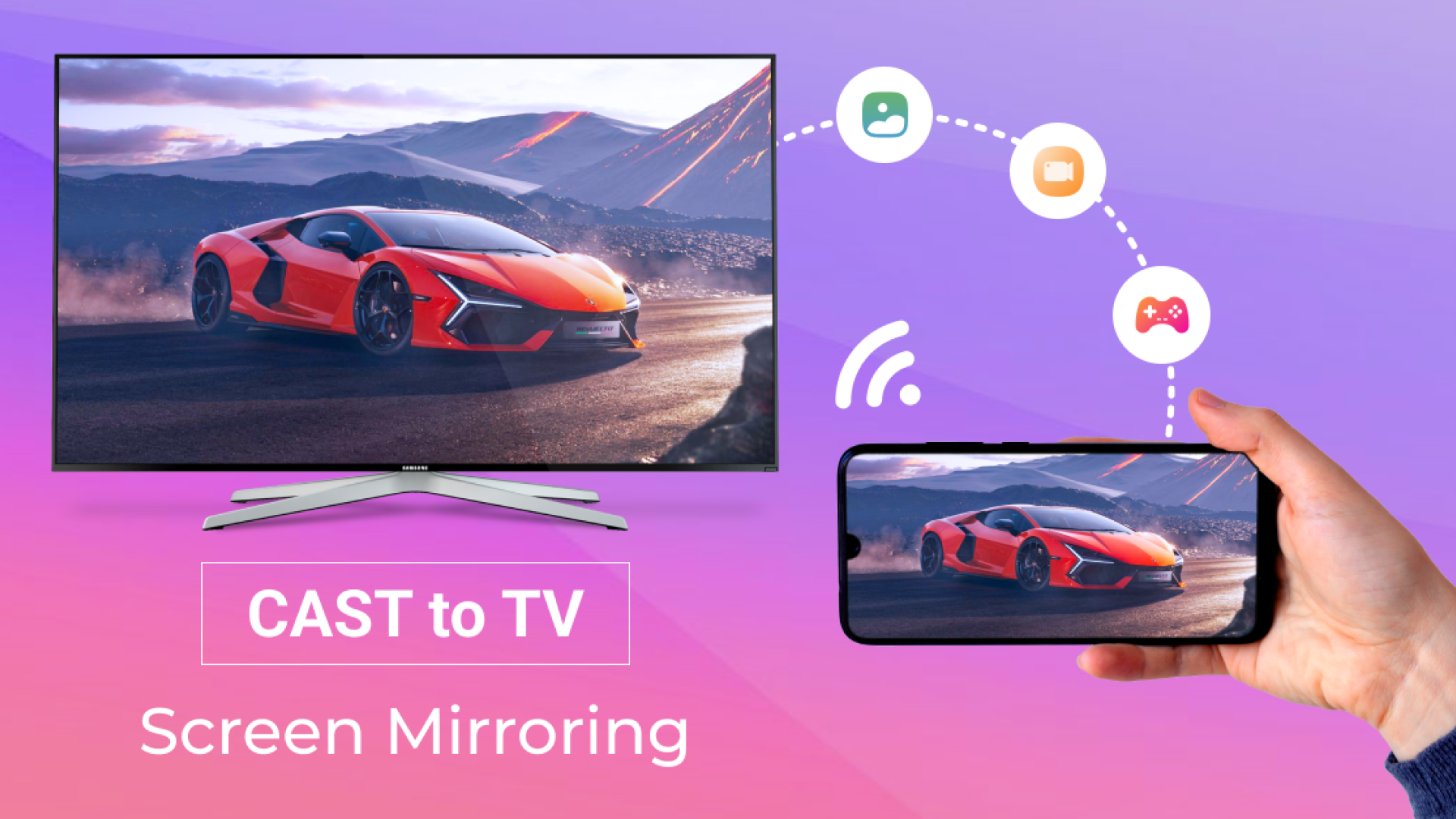 اسکرین شات 1 برنامه Cast to TV & Screen Mirroring